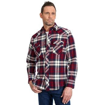 Top Men's (75273AA) - Wrangler® Heavyweight Brushed Plaid Long Sleeve, Asst. Colours