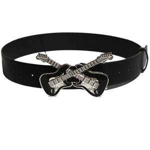 Belt (10930552) Guitar Buckle Belt PU Leather - NEW