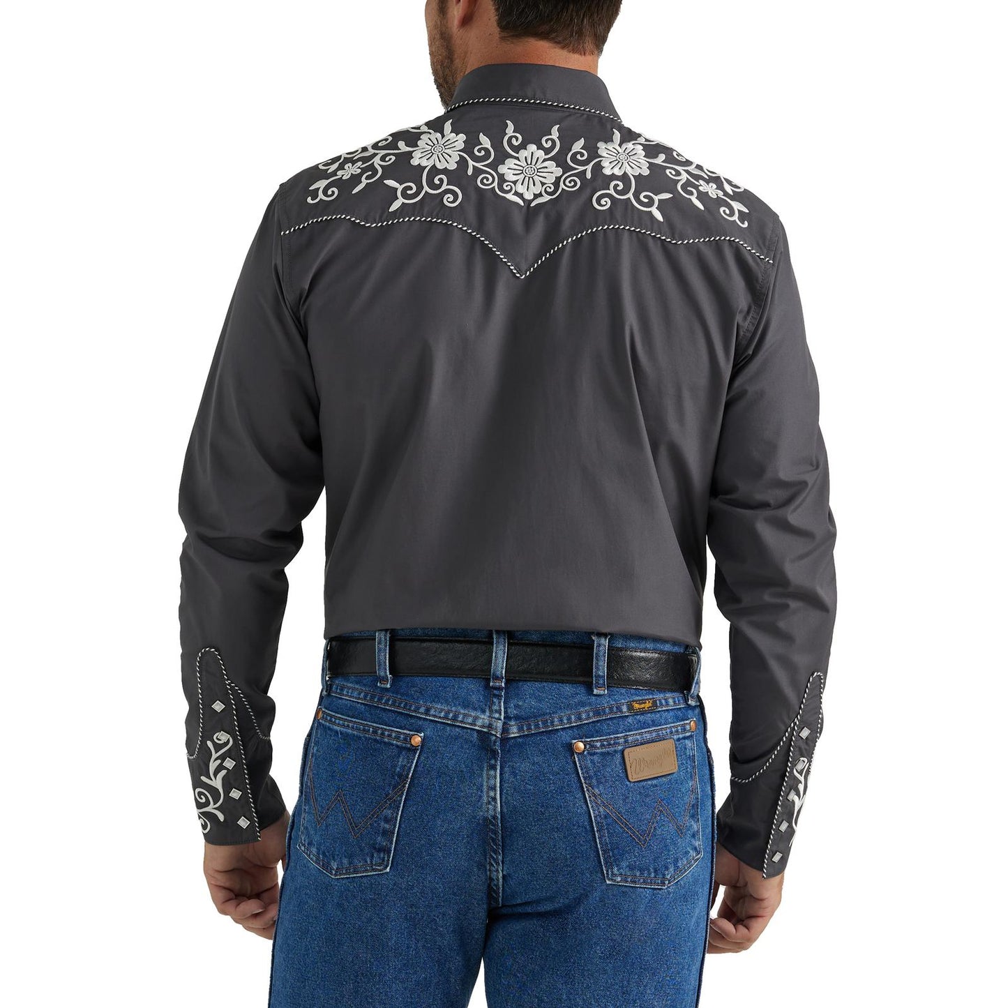 Top Men's (112345061) - Wrangler® Rodeo Ben Long Sleeve Shirt - Grey