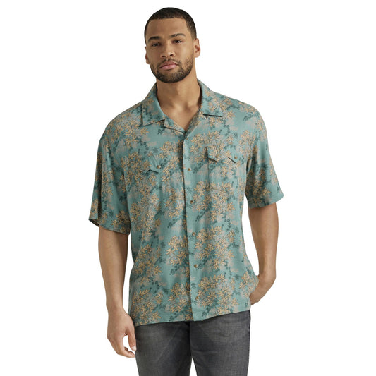 Top Men's SZN (112346494) - Wrangler® Coconut Cowboy Short Sleeve Shirts - Blue