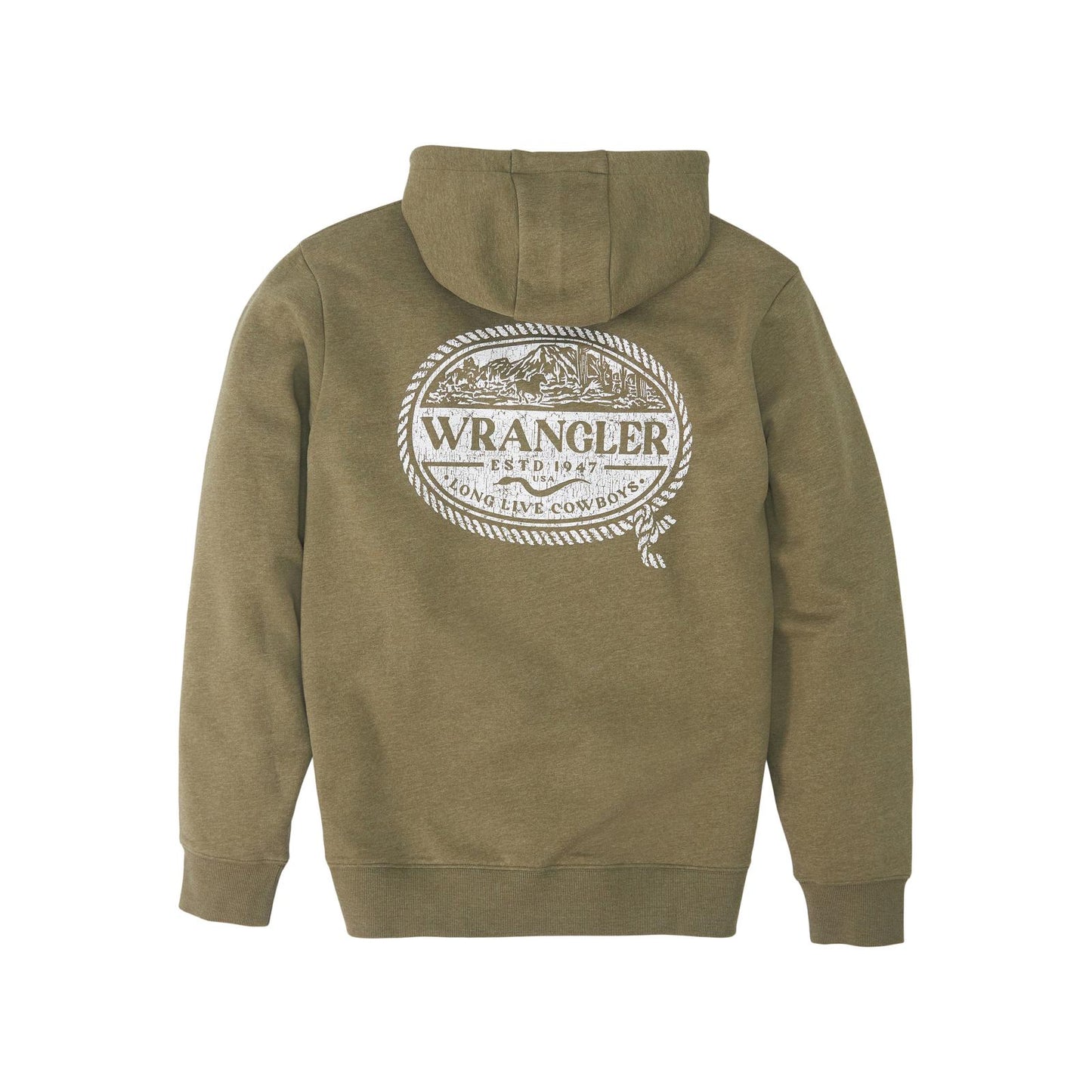 Top Men's SZN (112350060) - Wrangler® Pullover Hoodie - Regular Fit - Burnt Olive