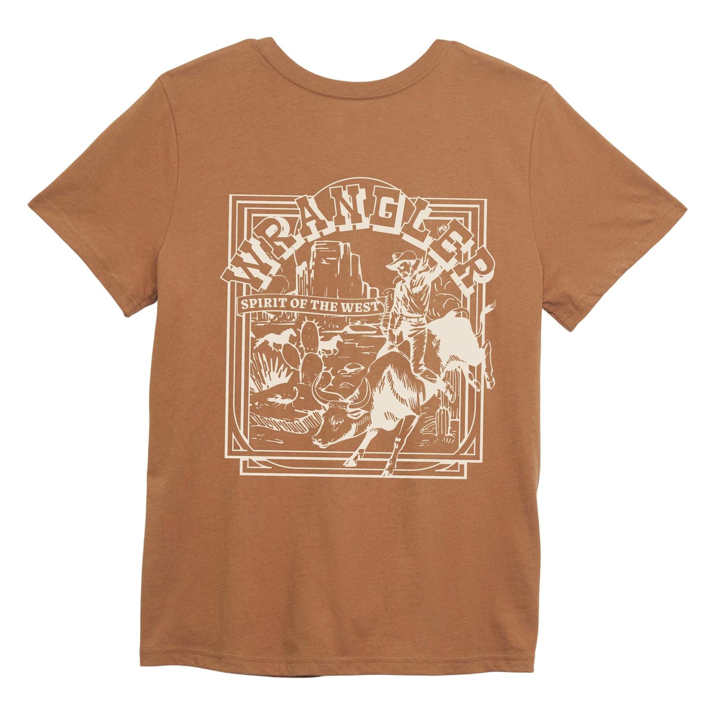 Top Women's SZN (112350064) - Wrangler Retro® Graphic Tee - Regular Fit - Tobacco Brown