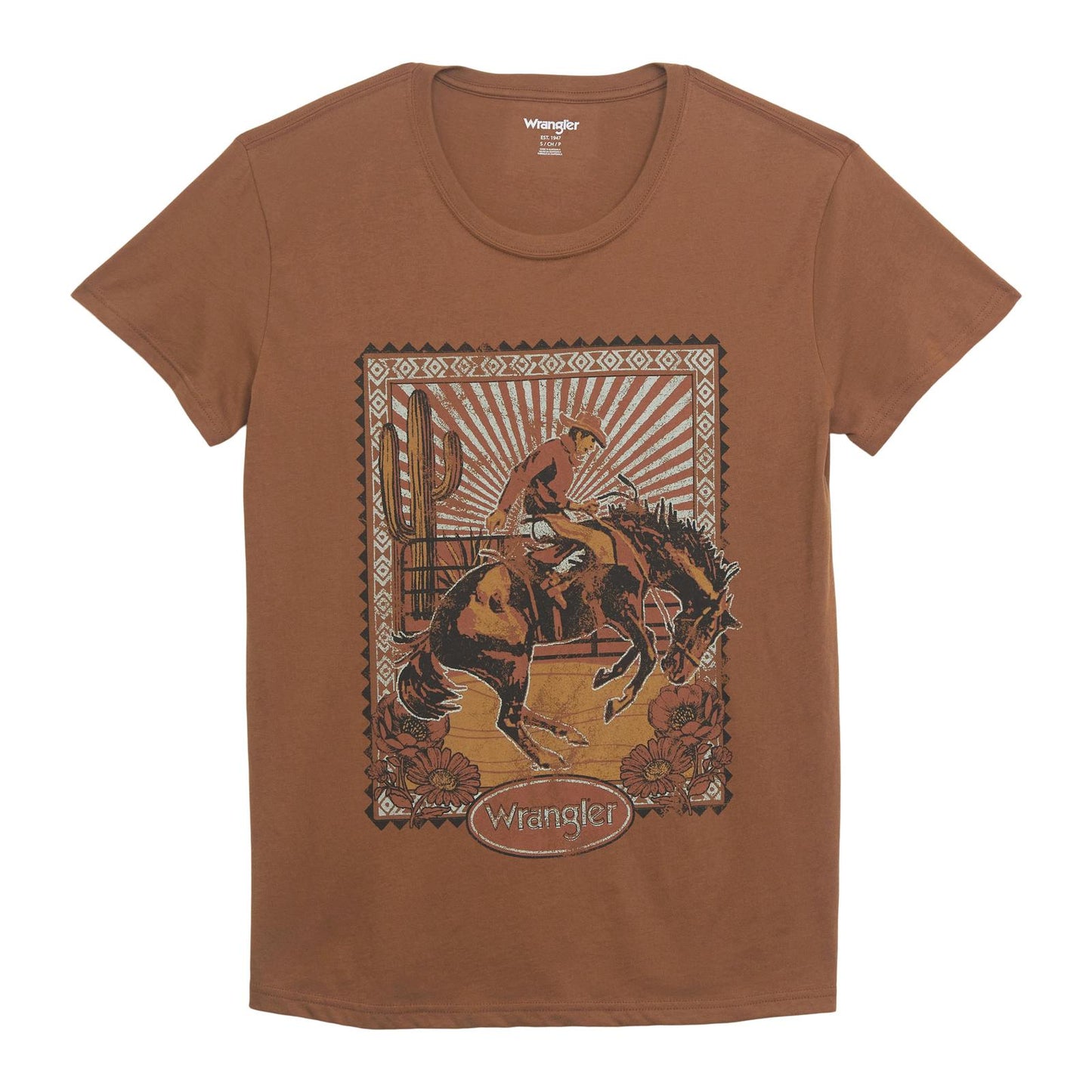 Top Women's SZN (112350126) - Wrangler Retro® Graphic Tee - Boyfriend Fit - Toffee