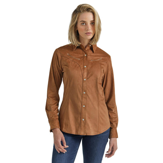 Top Women's SZN (112353205) - Wrangler Retro® Americana Shirt - Brown