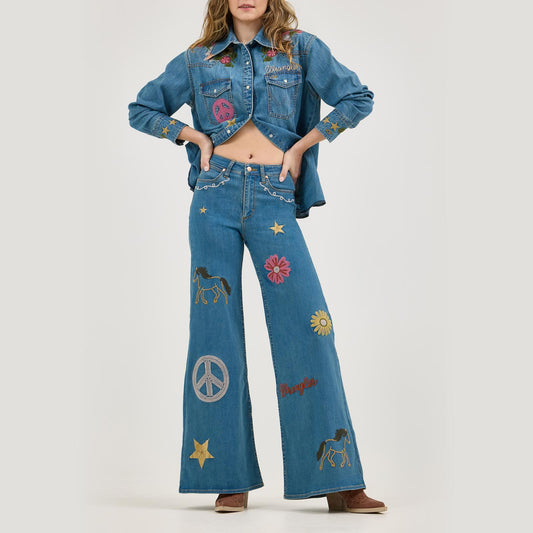 Jeans Women's SZN (112375654) - Wrangler® X Lainey Wilson Embroidered Pant Wide