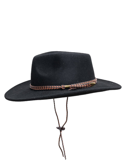 Hat (1392) Outback Broken Hill Crushable Western Wool Hat
