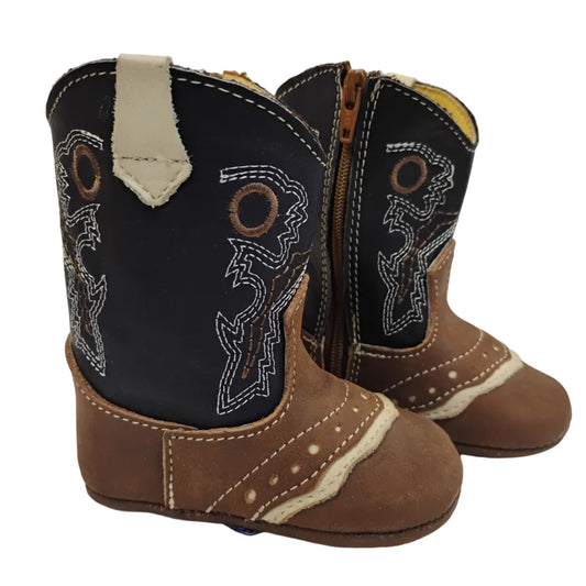 Boot Kids (0250) - Infant Lil' Cowpoke Boots - Blue/Brown