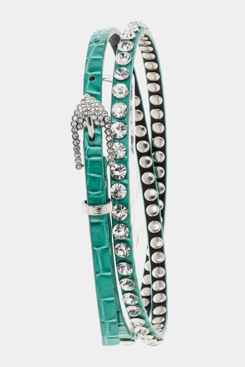 Belt (3001) - Women's  Faux Chrystal - New