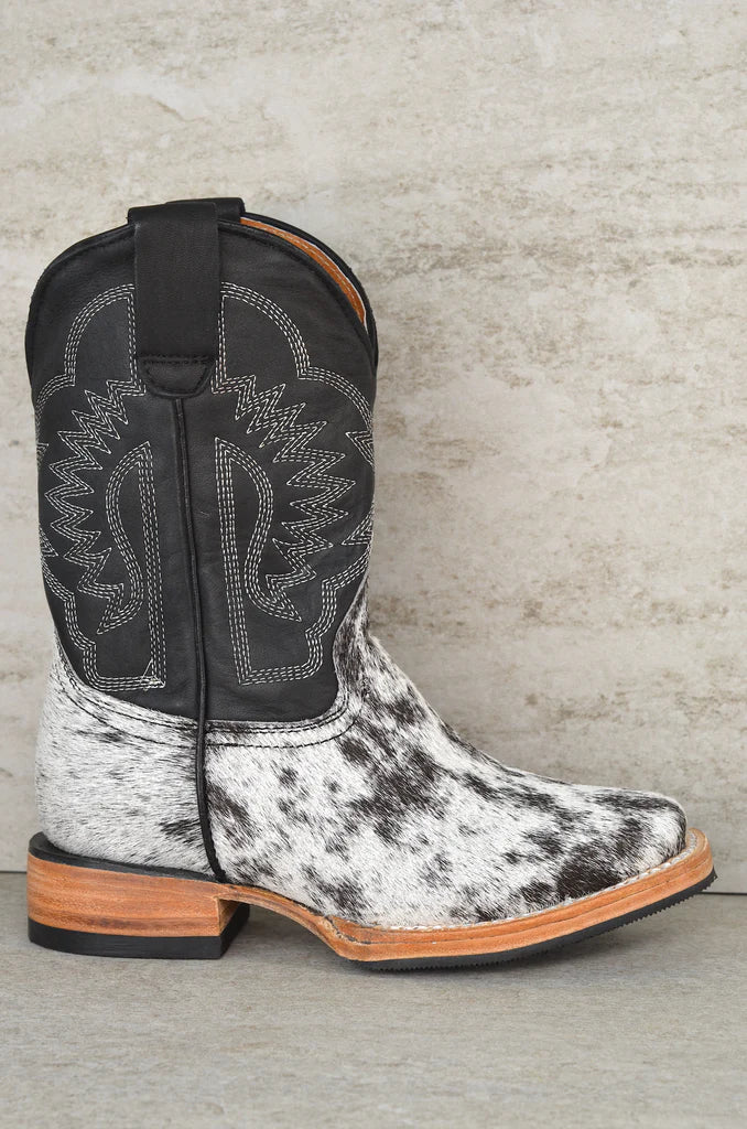 Boot Kids (3503) - Kid's Rodeo Boots - Salt & Pepper NEW
