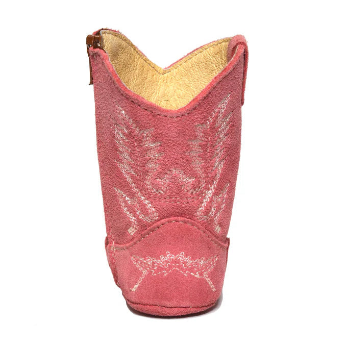 Boot Kids (356) - Lil' Cowpoke Infant Boots - Pink w/White Stitching