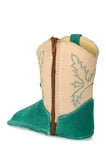 Boot Kids (0417) - Infant Lil' Cowpoke Boots -100% Cowhide Leather - Teal