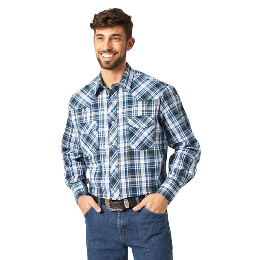 Top Men's (1075204PP) - Wrangler® Sport Western Snap Shirt - Long Sleeves (Regular Sizes) - Assorted