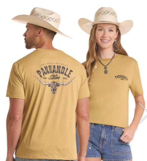 Top Unisex SZN-2026 (PU21T0 9026) Panhandle Slim Short Sleeve T-Shirt-Longhorn