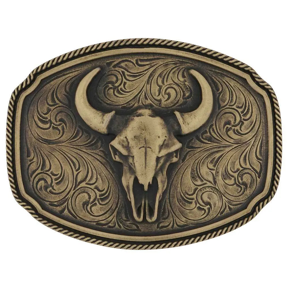 Buckle (A1023) – Bronze Wild Ambition Skull