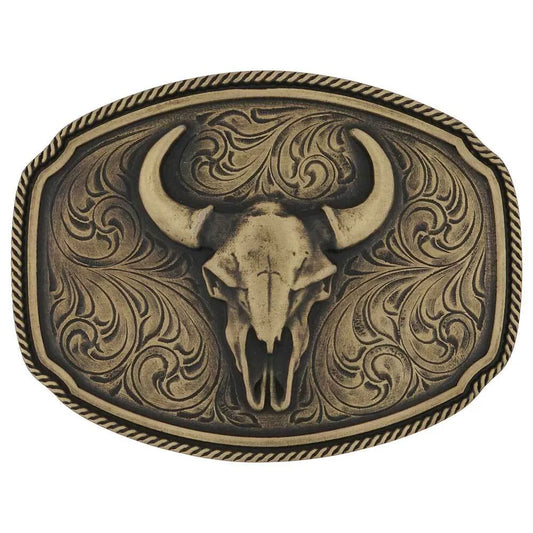 Buckle (A1023) – Bronze Wild Ambition Skull