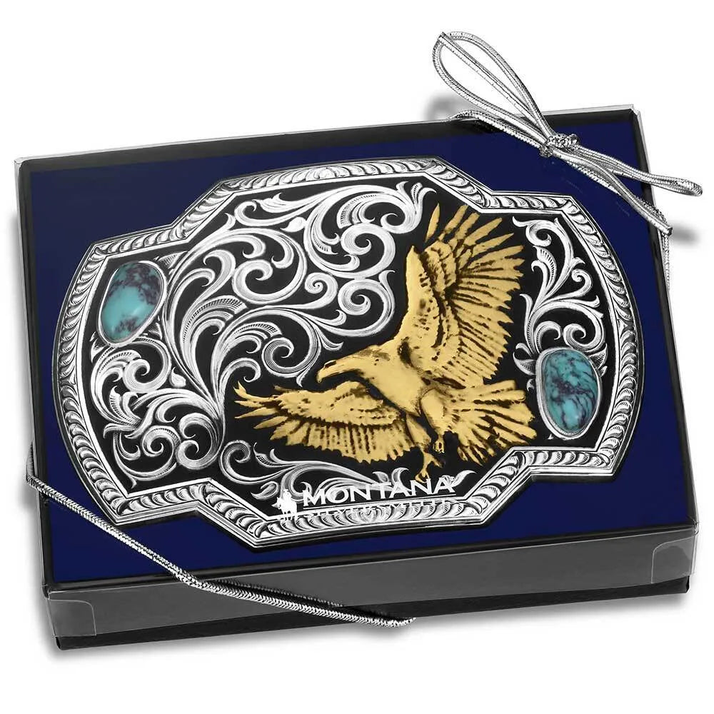 Buckle (AM55410) – Montana Silversmiths Wings of Valor American Made Buckle