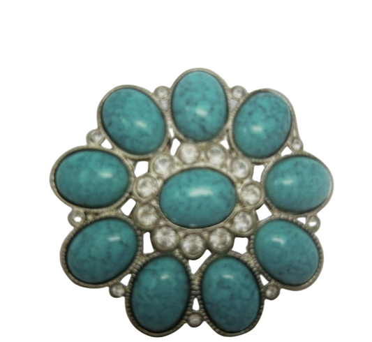 Buckle CCL (10498) - Round Turquoise