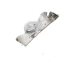 Heel Guard (ACOLSQ) - Engraved Square Silver Cowboy Boot Heel Guards NEW!