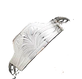 Heel Guard (ACOLSQ) - Engraved Square Silver Cowboy Boot Heel Guards NEW!