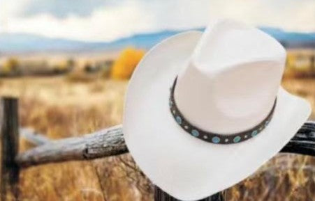 Hat CCL (CB400) Western Straw Hats, with Coloured Beads