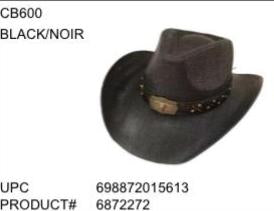 Hat DCL (CB600) Western Hats Black & Natural