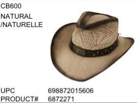 Hat DCL (CB600) Western Hats Black & Natural