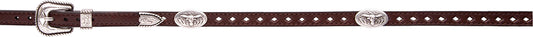 Hatband DC (DH104) - Brown 3/8" with Longhorn