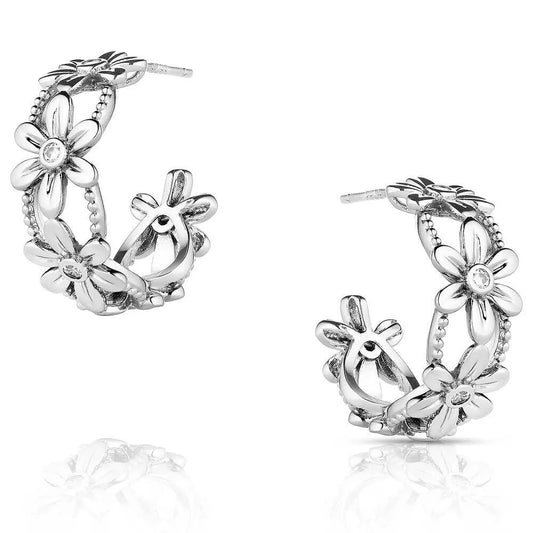 Earrings (ER5861) - Montana Silversmith Crazy Daisies Earrings