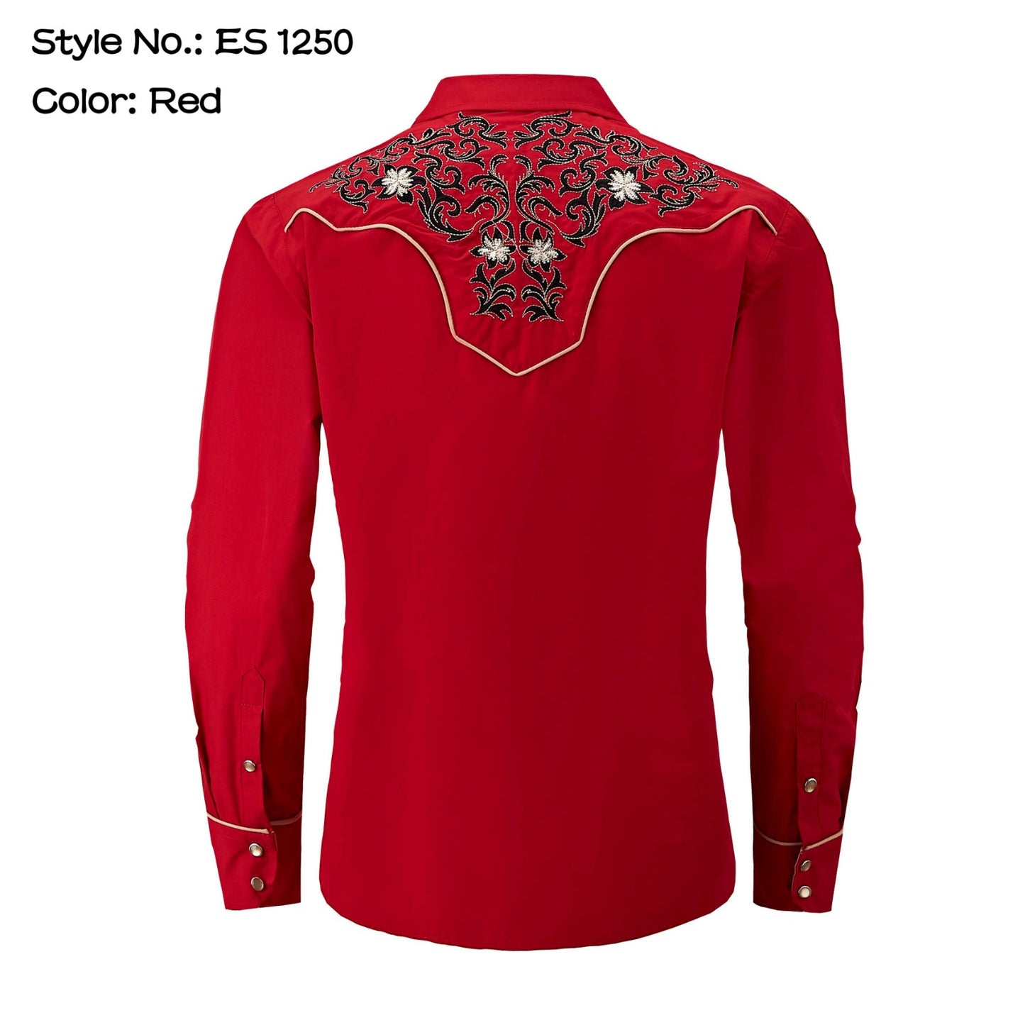 Top Men's (ES-1250) - Western Embroidery Shirt