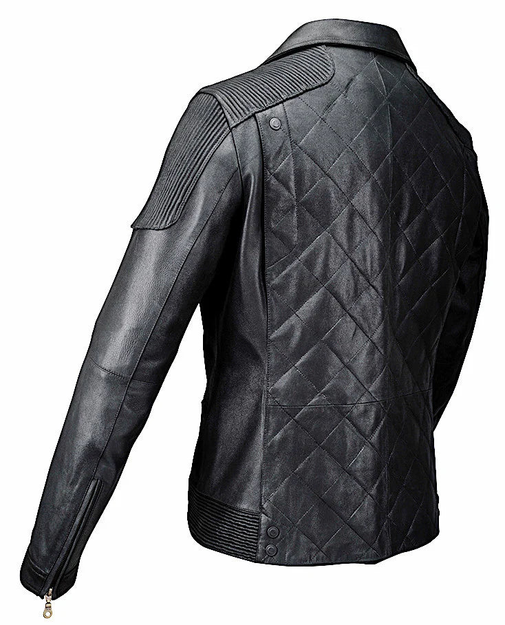 Leather Jacket CO (H178BOB) Men's Fashion Lamb Skin Black