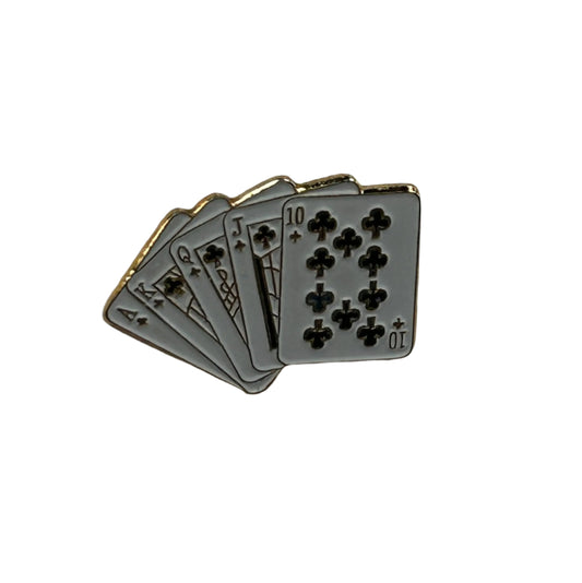 Jewelry (HP-41) Hat Pin - Royal Flush Hand