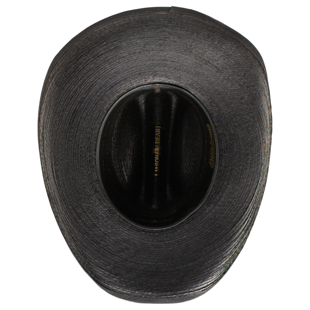 Hat (JA4107) - Resistol Jason Aldean Asphalt Cowboy Black Palm Leaf Hat