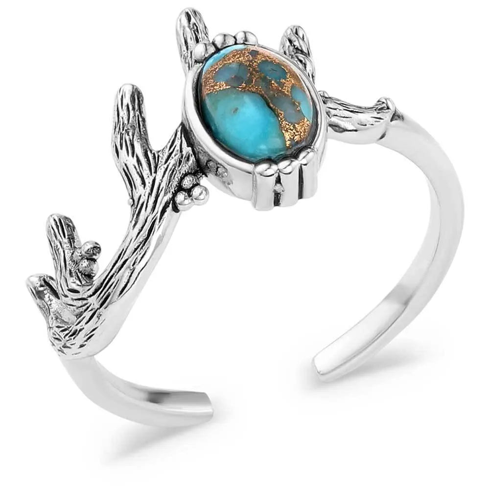 Ring (KTRG5994) Montana Silversmith Turquoise Haven Open Ring - New