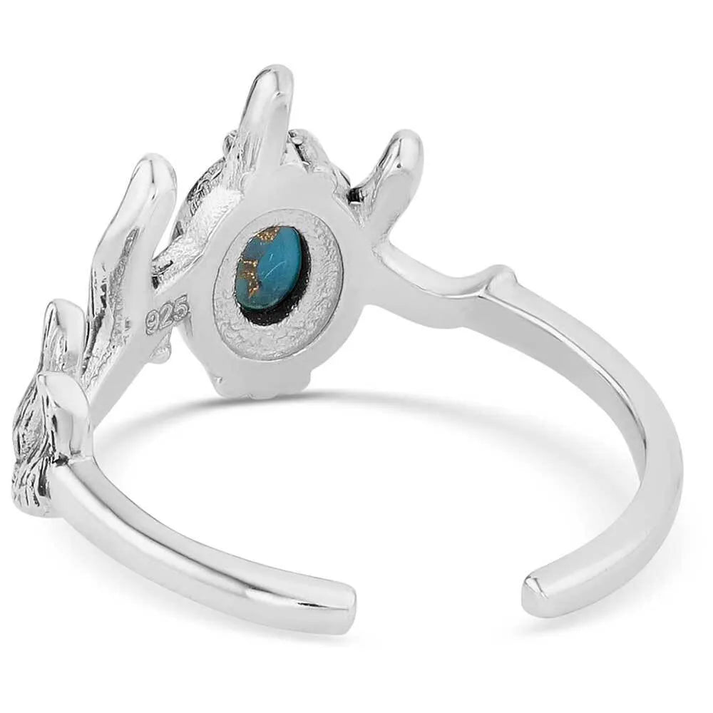 Ring (KTRG5994) Montana Silversmith Turquoise Haven Open Ring - New
