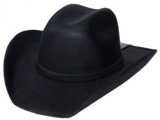 Hat Kids (1299KN) - Modestone "Faux Felt" Cowboy Hat - Size for Small Head - Black