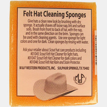Hat Care - Western Felt Cowboy Hat Cleaning Sponge