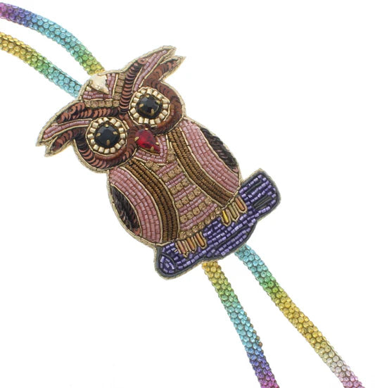 Bolo Tie (Crystal_Cord) - Assorted Beaded Designs