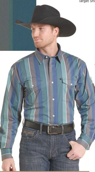 Top Men's SZN-OCT-26 (PMN2S10166) Panhandle Slim Retro Stripe Print - Stretch