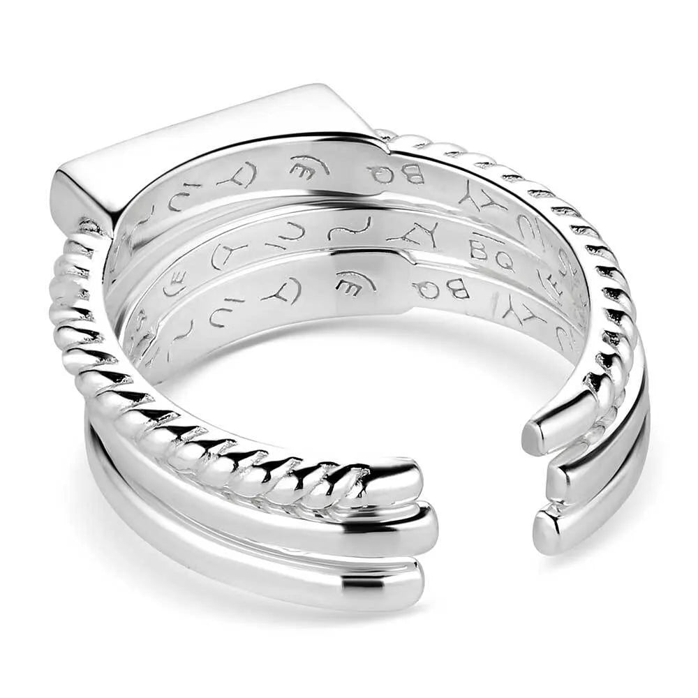Ring (RG6218) Montana Silversmith Triple Threat Stacked Ring Set - New