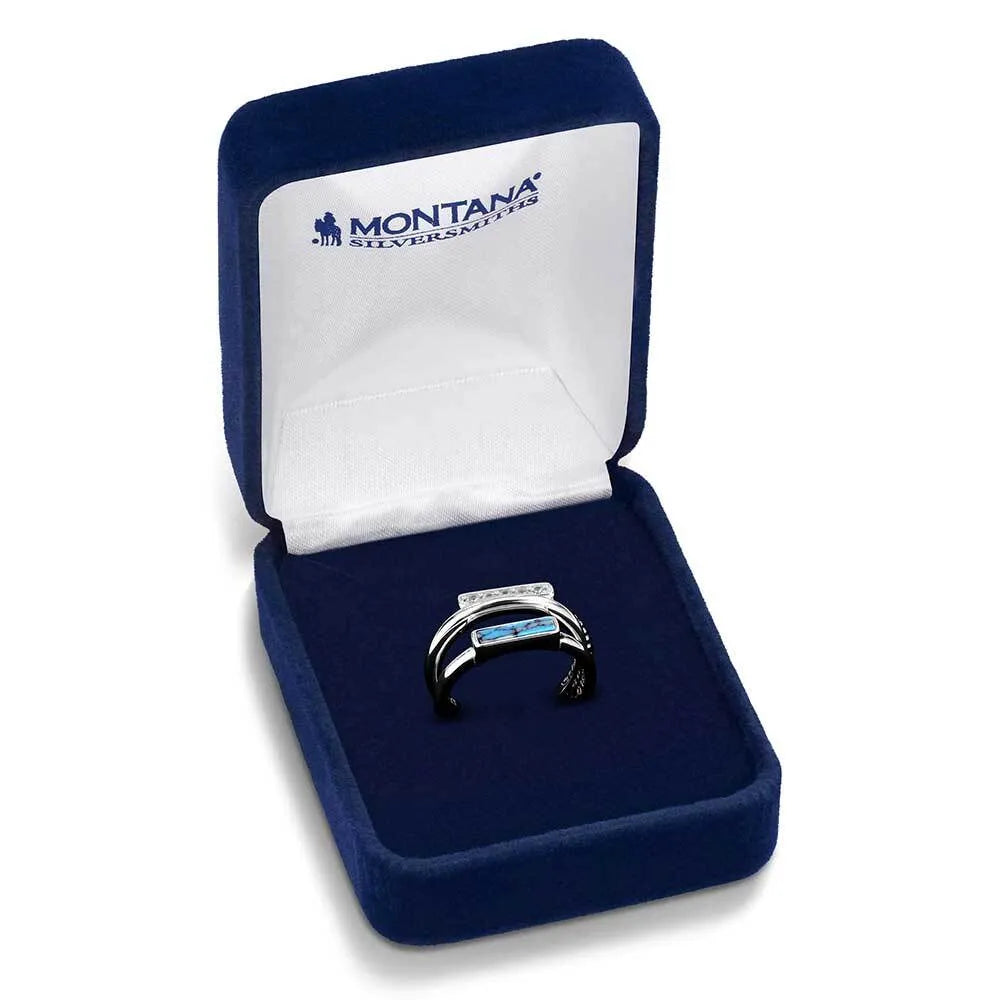 Ring (RG6218) Montana Silversmith Triple Threat Stacked Ring Set - New