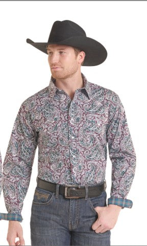 Top Men's SZN-OCT-26 (RMN2S10027) Panhandle Slim Paisley Print - Stretch