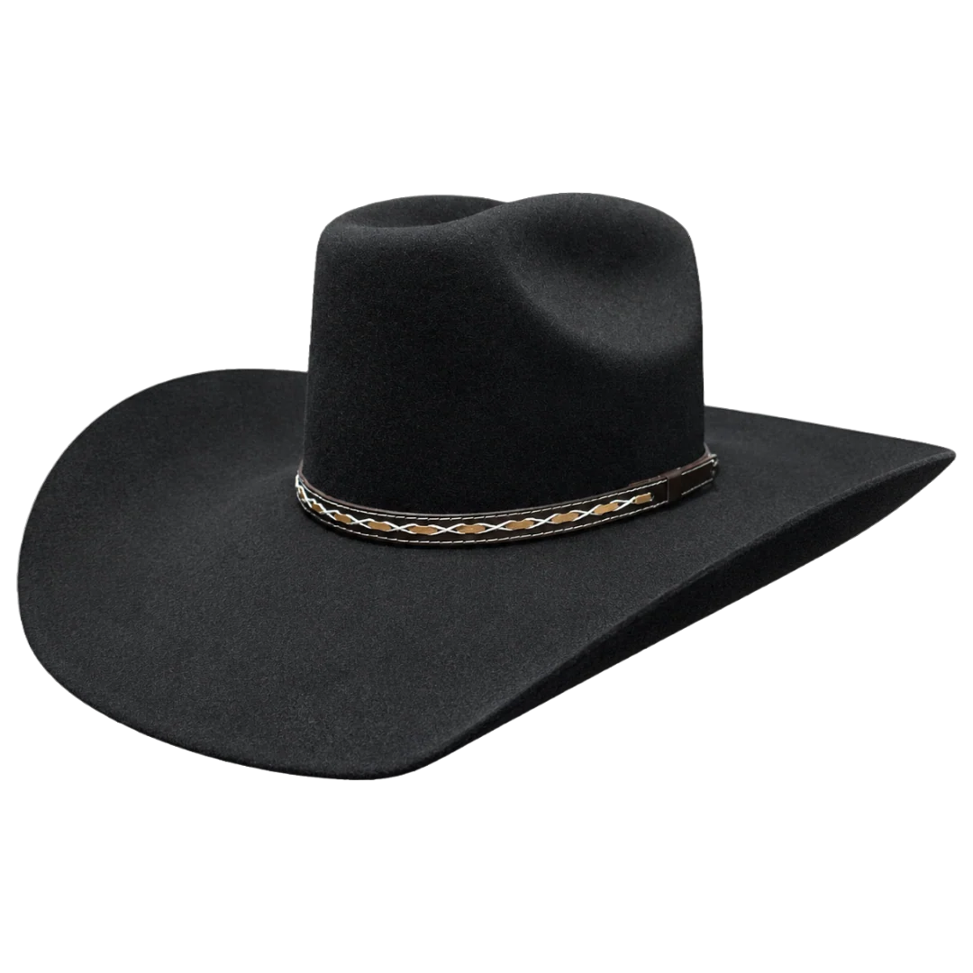 Hat (SWSQRE-7942) - Stetson Square 3X Wool Cowboy Hat - NEW