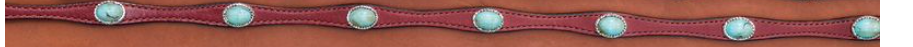 Hatband (LC-30) - Leather with Turquoise Stone