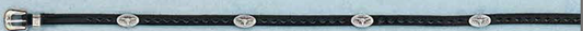 Hatband (DH100) - 3/8" Black with Longhorn