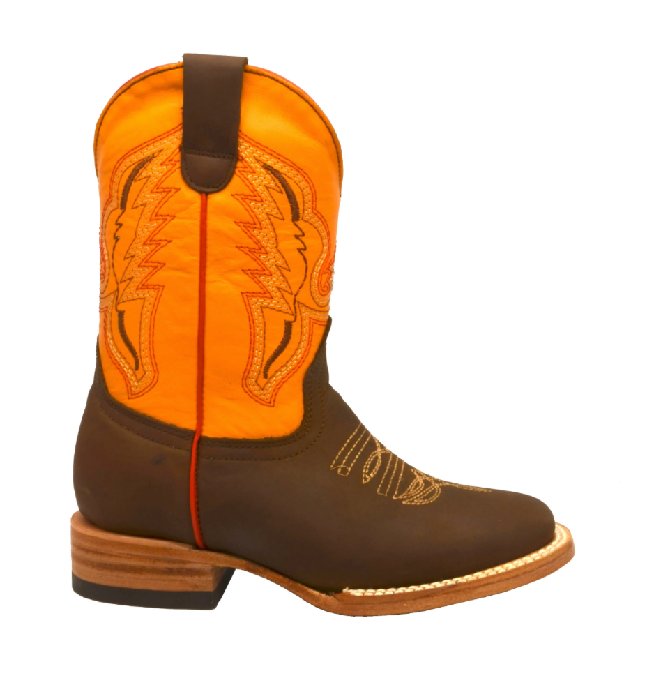 Boot Kids (3106) - Kid's Rodeo Boots in Butter