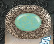 Buckle (37902) - Women's Blazin Roxx Turquoise Stone, Silver