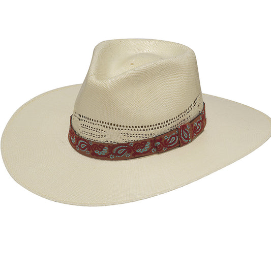 Hat Women's (T78510) - Twister Pinch Front Fancy Trim Ivory