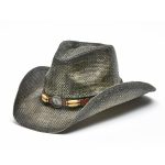 Hat (TX-1215) - Fine Toyo Cowboy Hat in Black Stain