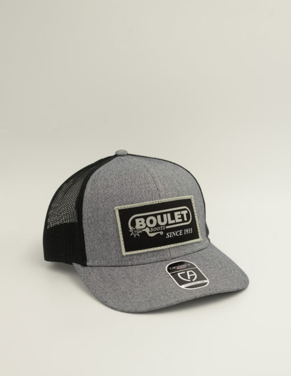 Cap (VET319) Rect'ngle Patch, Gray/Blk Mesh