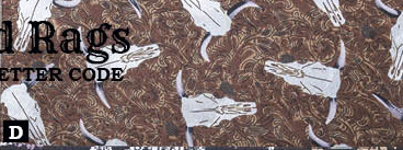 Bandana (1313) - Wild Rags 100% Silk 34” x 34” Patterned  NEW!